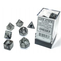 Set de 7 dés Luminary Fumée/Argent