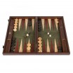 Backgammon Liège Naturel rouge 30x20cm avec Racks